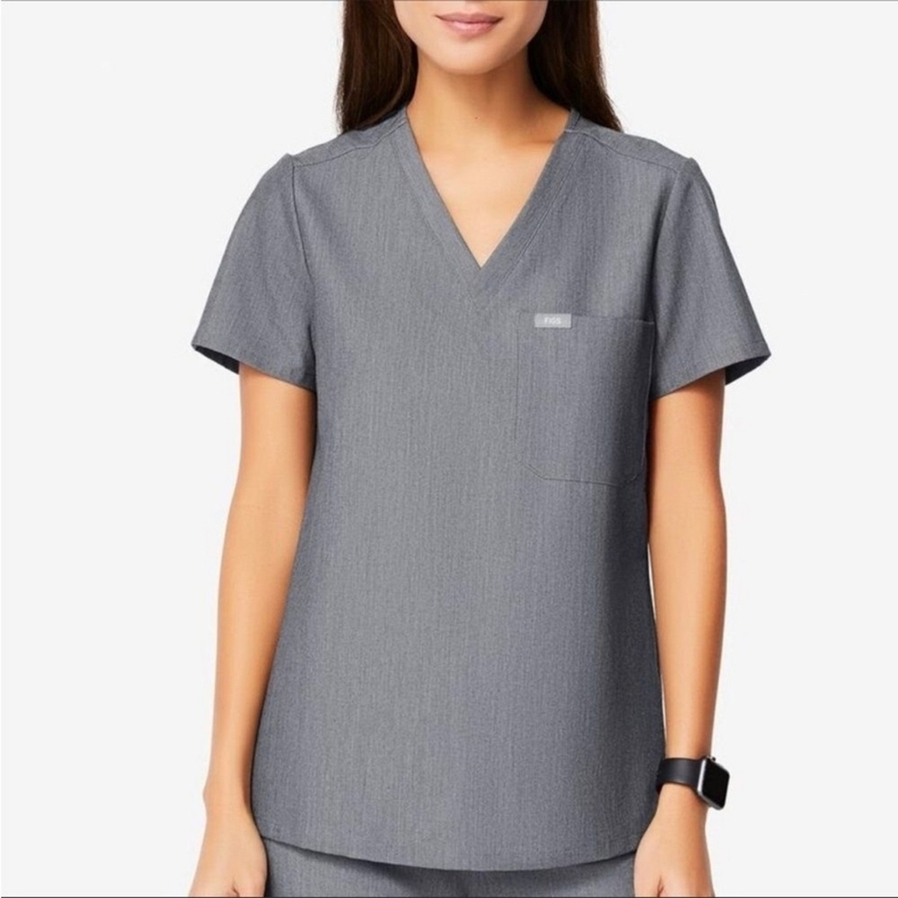 FIGS Set Catarina Top & Zamora Cargo Pant Set – Gray (XS / XSP)